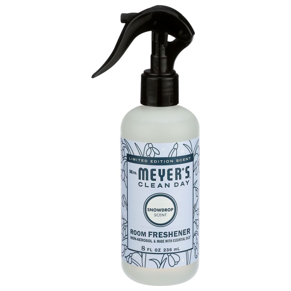 Mrs Meyers Clean Day Snowdrop Room Freshener Spray, 8 Fluid Ounce -- 6 per case