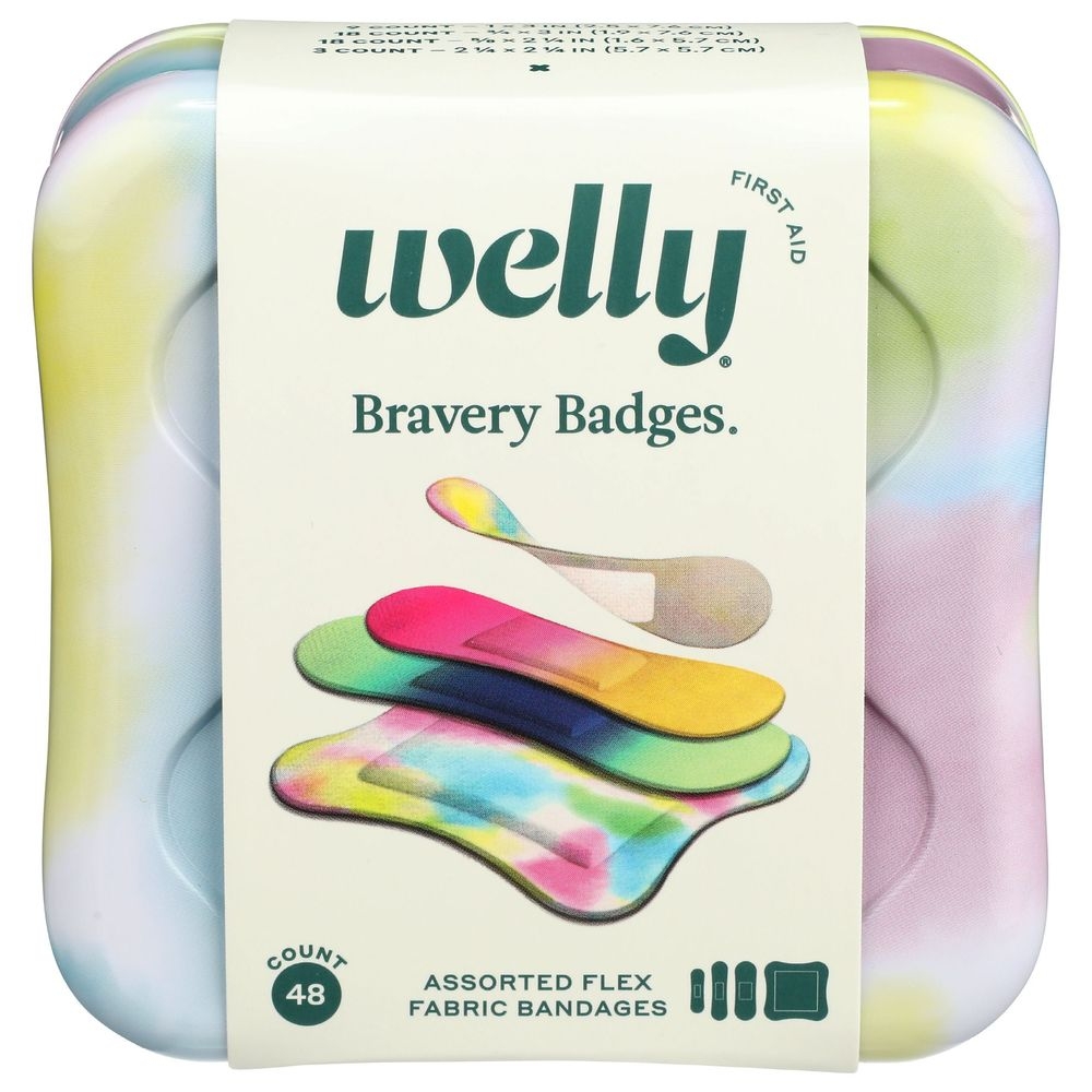 Welly Colorwash Flex Fabric Bravery Bandages, 48 count
