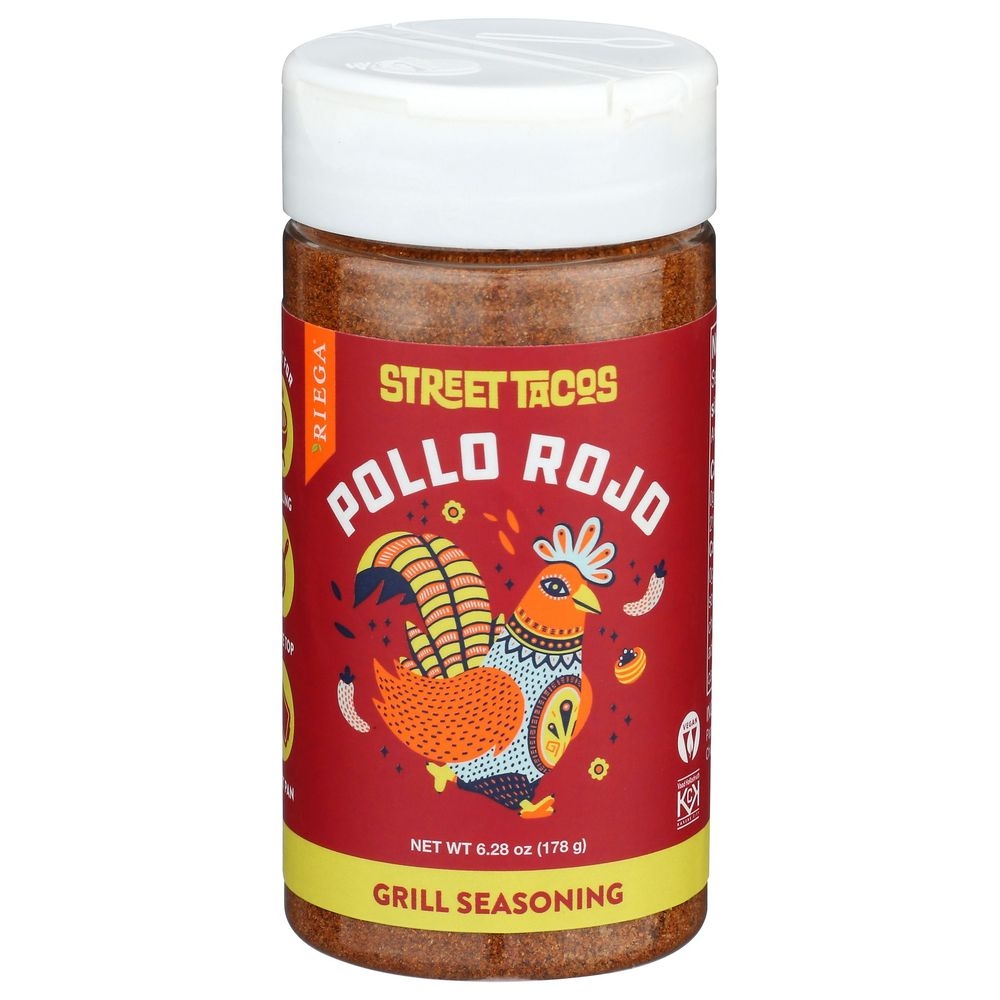 Riega Street Tacos Pollo Rojo Grill Seasoning, 6.28 Ounce -- 6 per case
