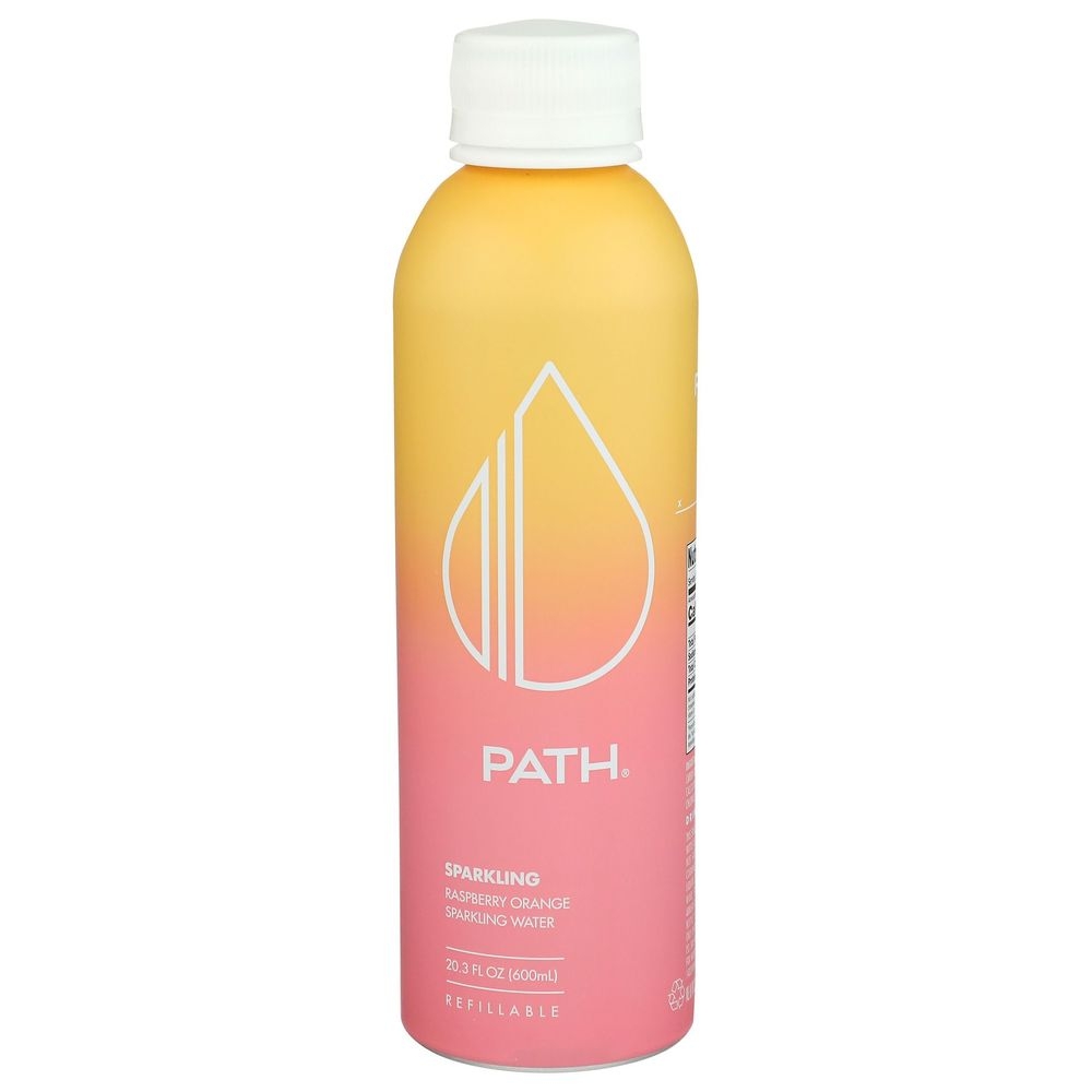Pathwater Raspberry Orange Sparkling Water, 20.3 Fluid Ounce -- 12 per case