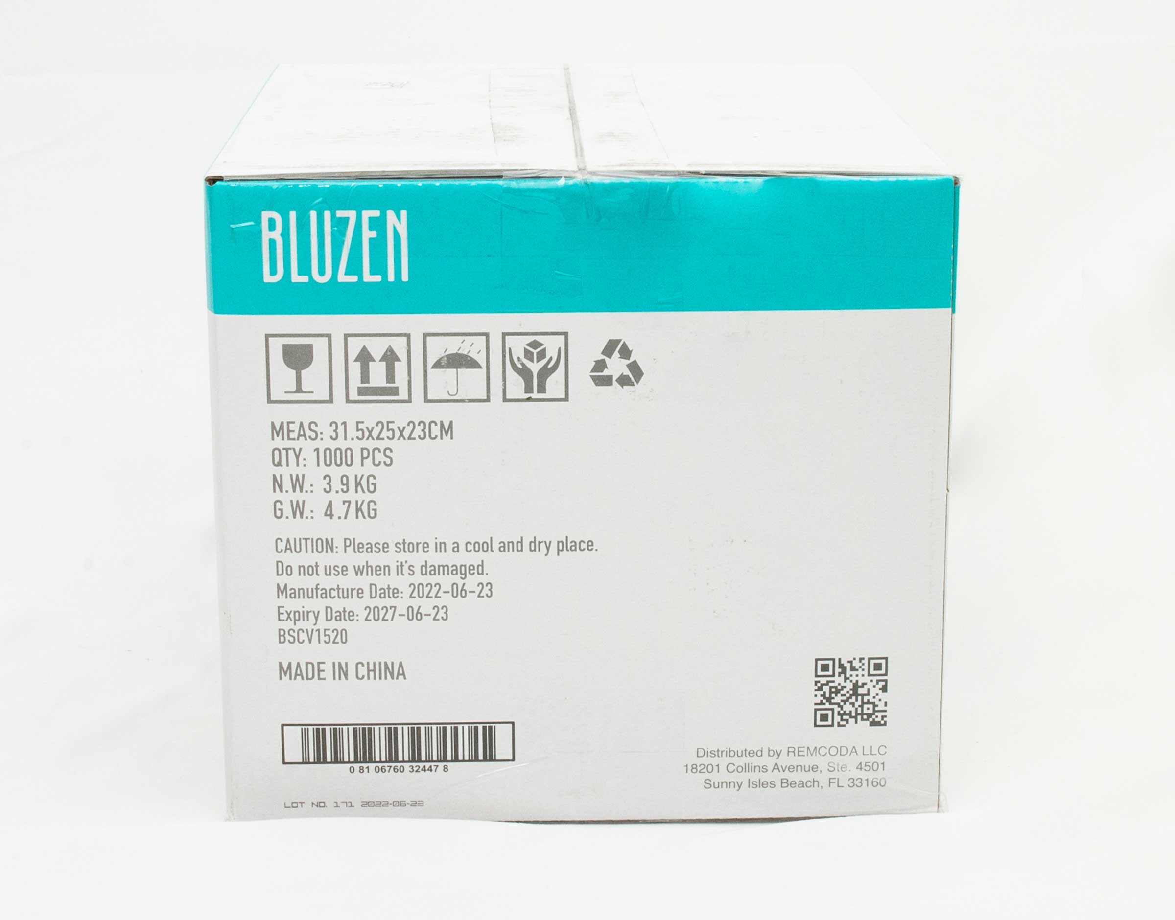 Bluzen Small Clear Latex Free Powder Free Disposable Vinyl Gloves -- 1000 Per Case