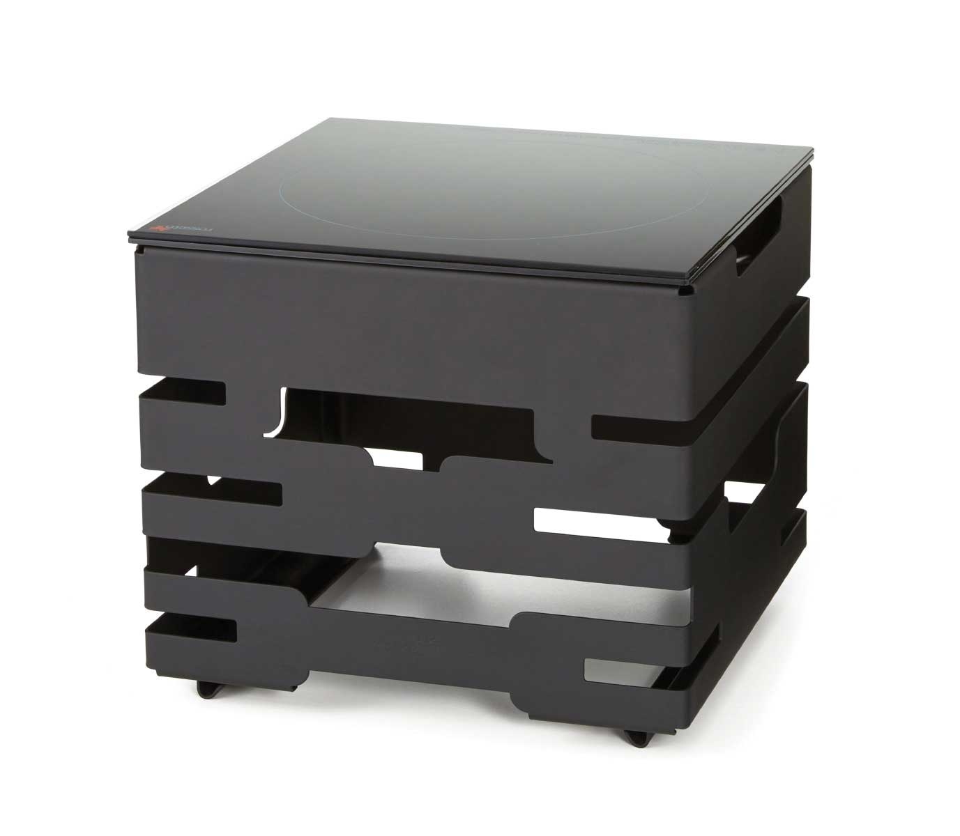 Rosseto Multi-Chef Single Touch-Top 120V 60Hz Induction Heater with Black Matte Base, 11.75 × 11.75 × 10.4 inch