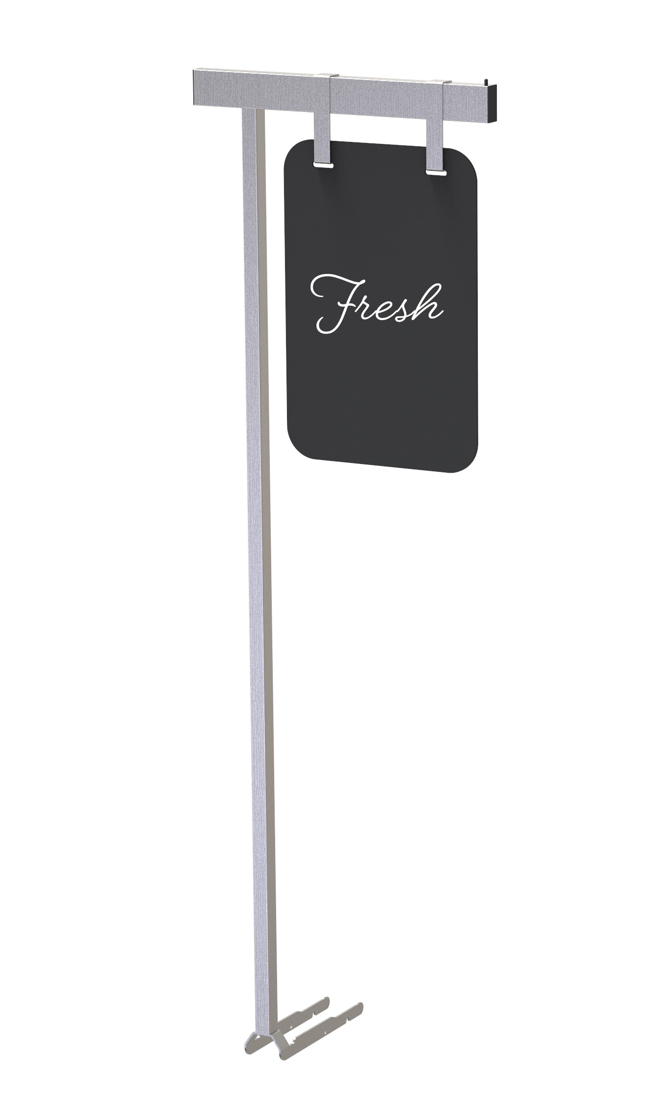 Rosseto Modulite Chalkboard Sign with 4.5 feet Stainless Steel Display Arm, 10.1 Ã— 2.4 Ã— 56.7 inch