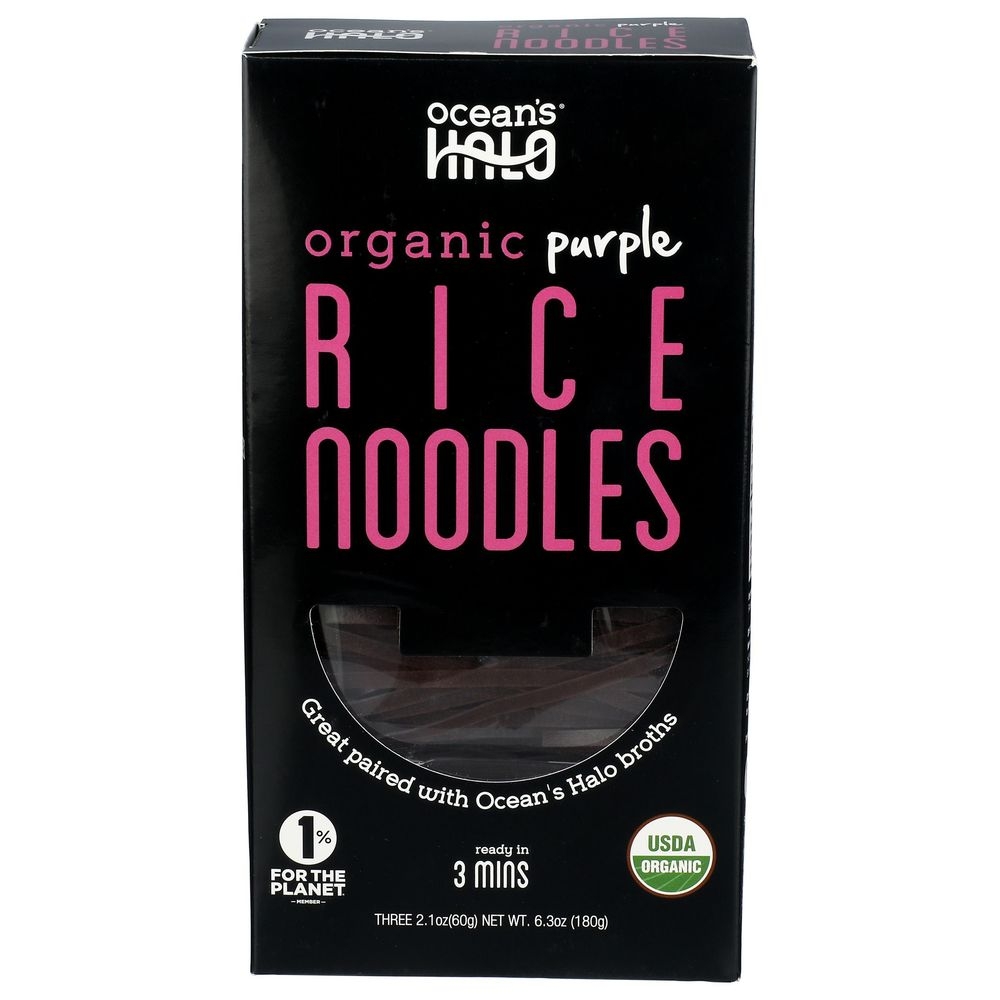 Oceans Halo Organic Purple Rice Noodle, 6.3 Ounce -- 5 per case