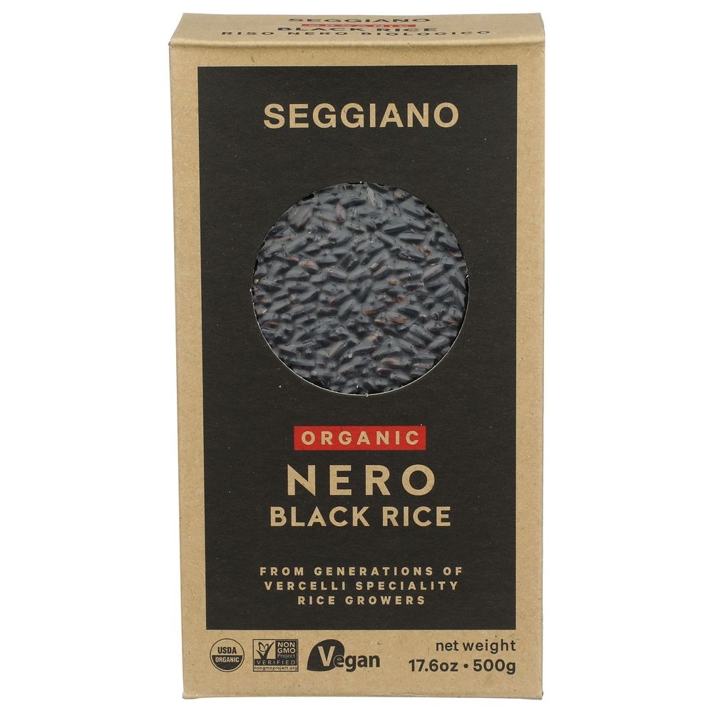 Seggiano Organic Nero Black Rice, 17.6 Ounce -- 6 per case