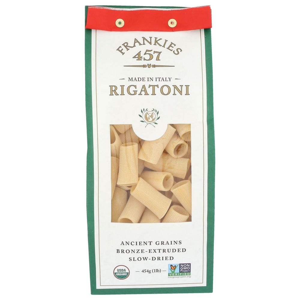 Frankies 457 Organic Frank Rigatoni Pasta, 1 Pound -- 6 per case