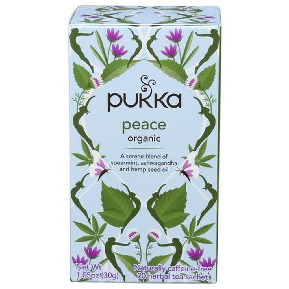 Pukka Organic Peace Herbal Tea, 20 tea bag -- 4 per case