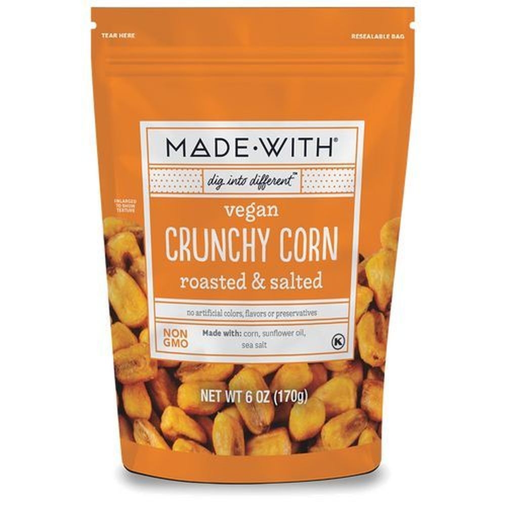 Made With Roasted and Salted Vegan Crunchy Corn, 6 Ounce -- 12 per case