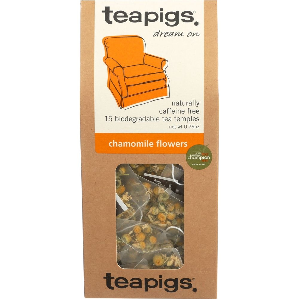 Teapigs Chamomile Herbal Tea, 15 tea bags -- 6 per case