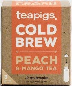 Teapigs Peach and Mango Cold Brew Tea - 10 count per pack -- 6 packs per case