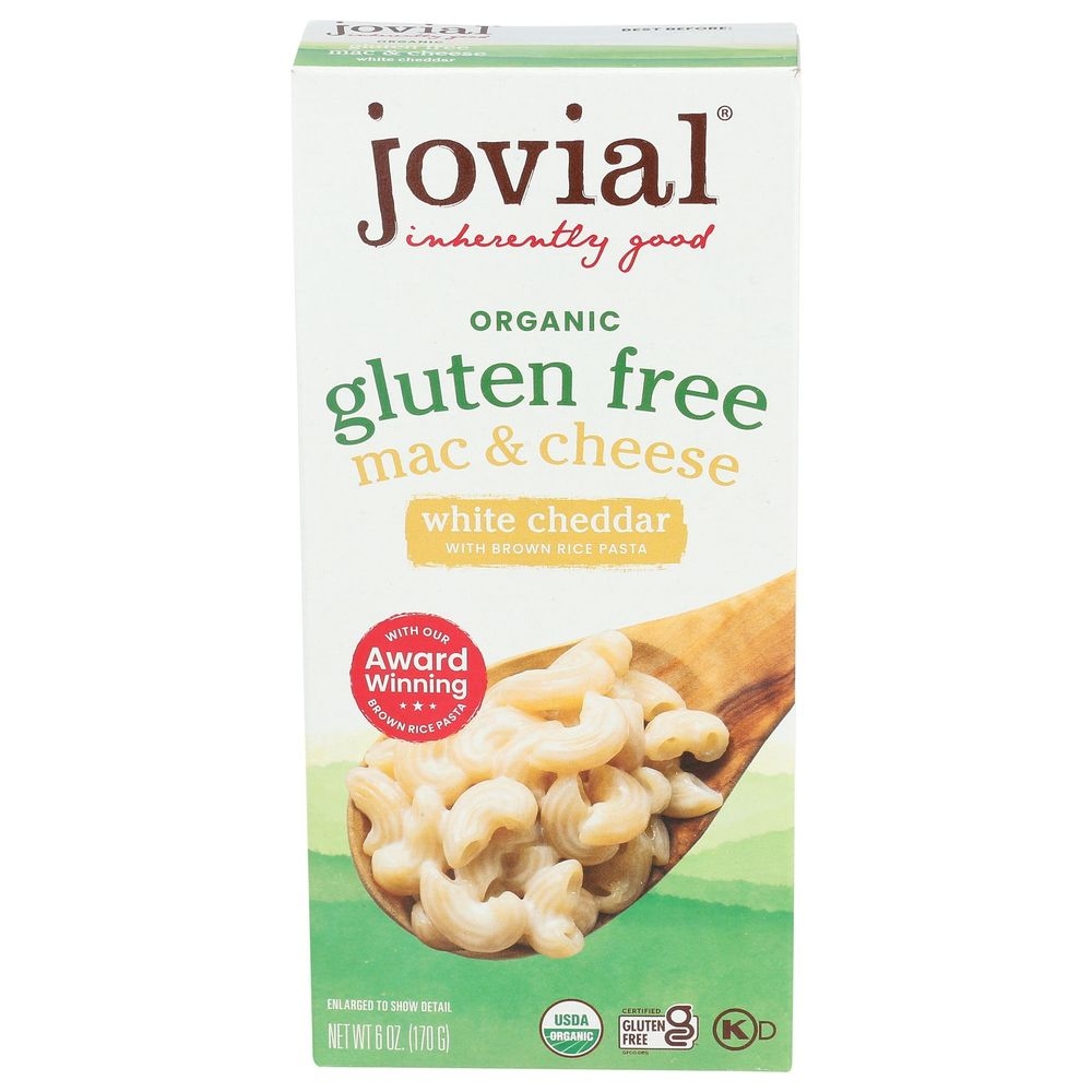 Jovial Organic Gluten Free White Cheddar Mac and Cheese, 6 Ounce -- 12 per case