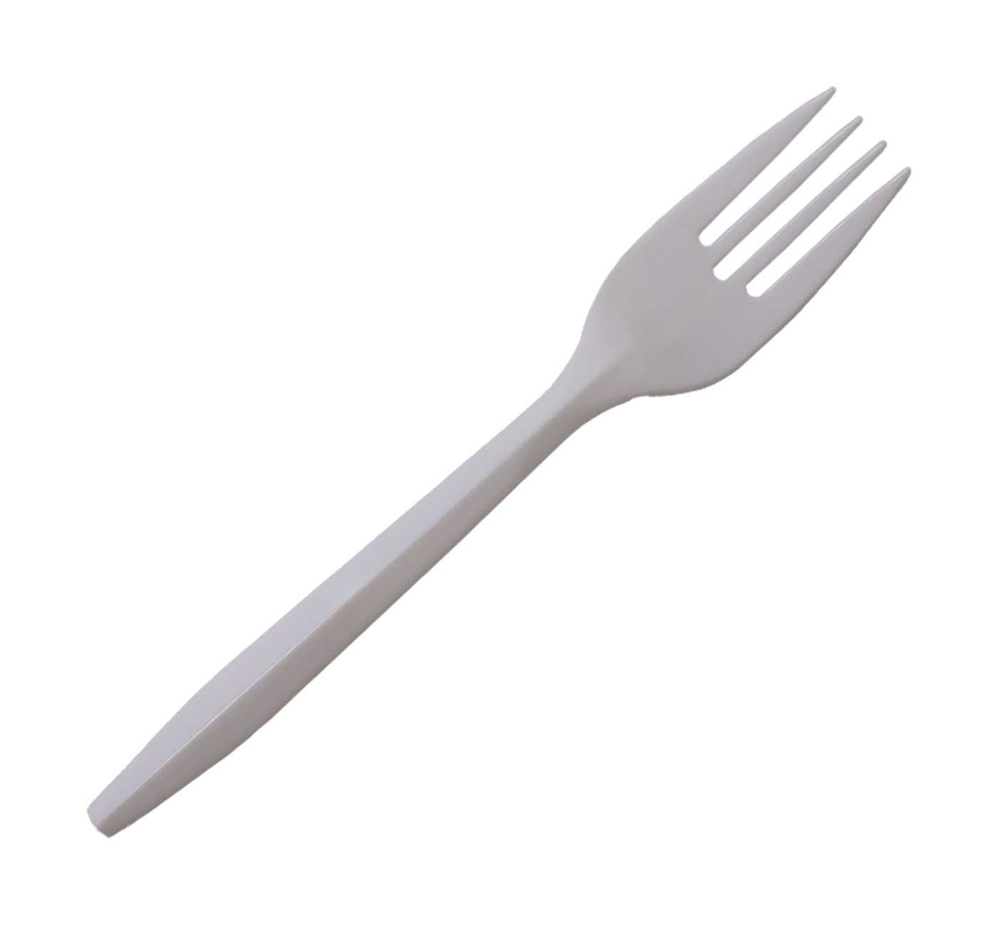 Verde Pack Weight Polypropylene White Fork -- 1000 per case