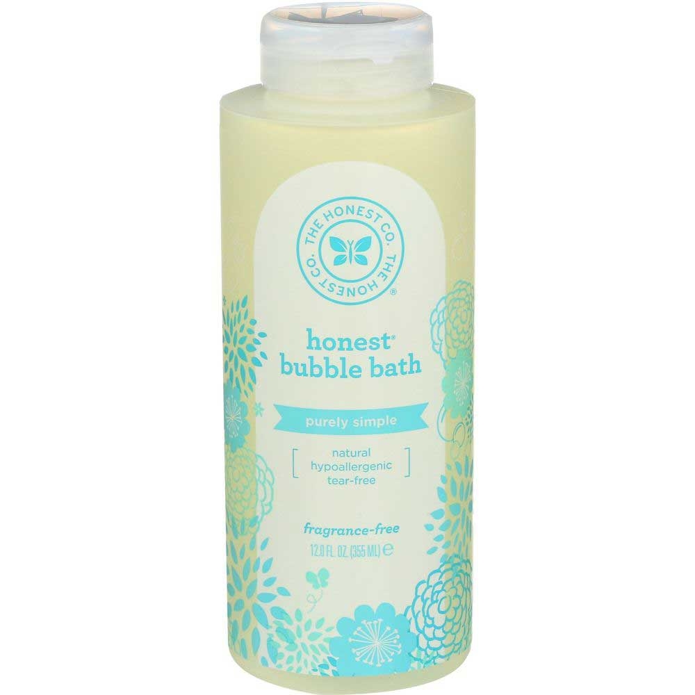 The Honest Company Baby Purely Simple Fragrance Free Bubble Bath, 12 Fluid Ounce