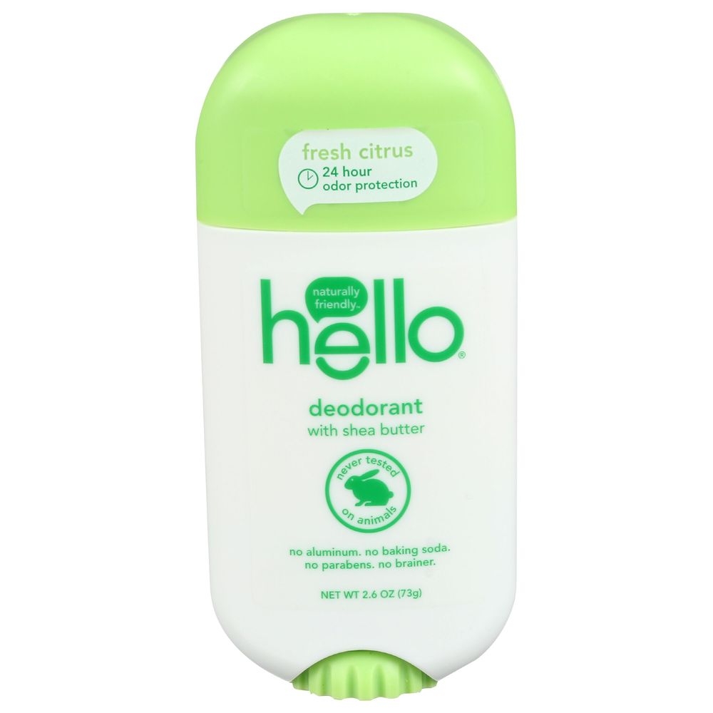 Hello Fresh Citrus with Sea Butter Deodorant, 2.6 Ounce