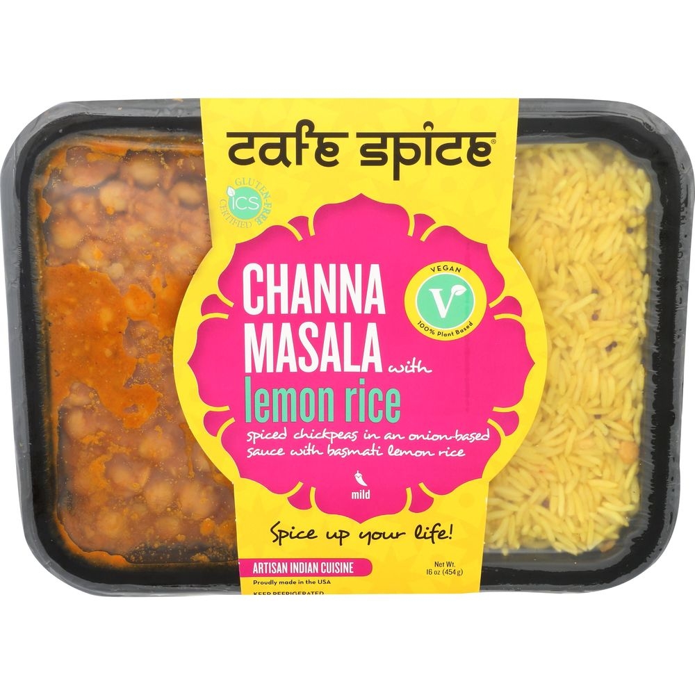 Cafe Spice Channa Masala with Lemon Rice, 16 Ounce -- 6 per case