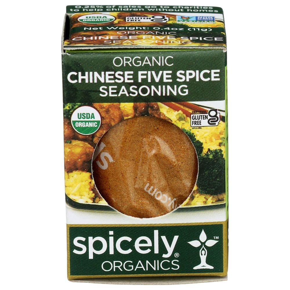 Spicely Organics Chinese Five Spice Seasoning, 0.4 Ounce Box -- 6 per case