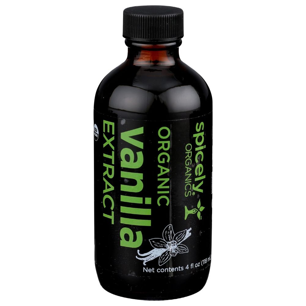 Spicely Organics Vanilla Extract, 4 Fluid Ounce -- 3 per case