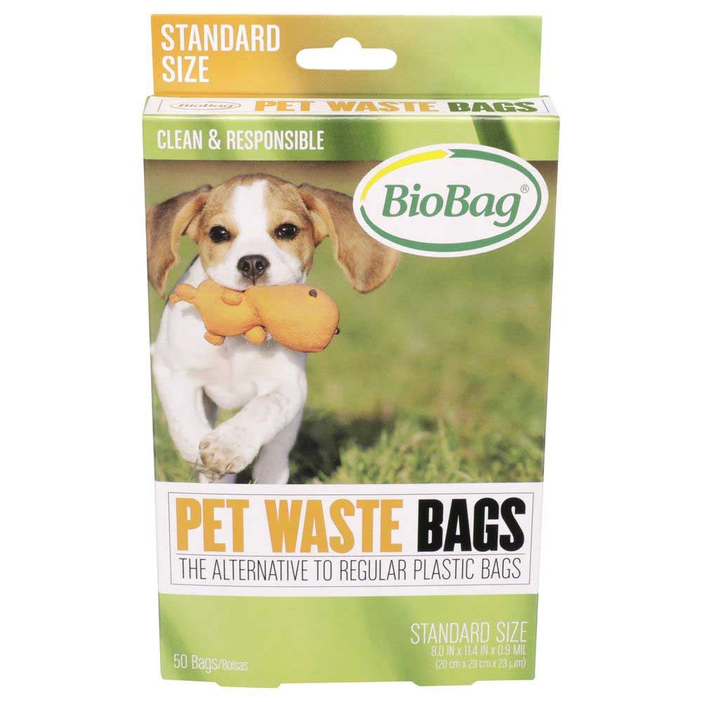 Biobag Dog Waste Bag, 7.9 x 12.6 inch - 50 per pack -- 12 packs per case.
