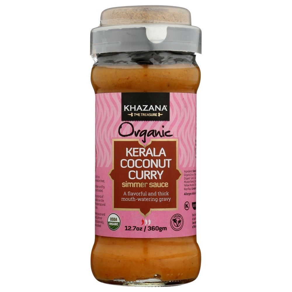 Khazana Organic Kerala Coconut Curry Simmer Sauce, 12.7 Ounce -- 6 per case