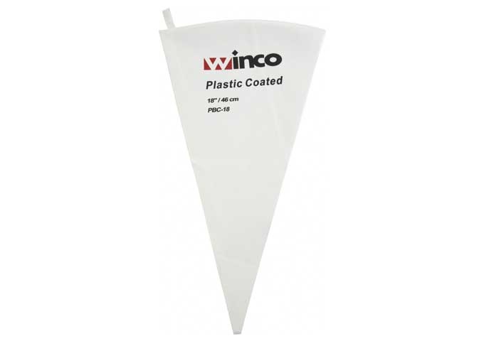 Winco Cotton With Plastic Coating Pastry Bag, 21 Inch