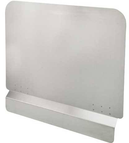 Winco Stainless Steel Fryer Splash Guard, 20 1/2 × 18 × 1 inch -- 6 per case