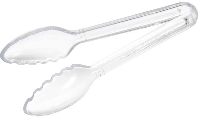 Winco Curv Clear Polycarbonate Serving Tong, 6 inch -- 144 per case
