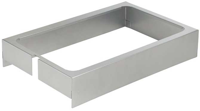 Winco Gray Universal Dump Station Pan Holder for ESH-1 Electric Strip Heater, EHL-2, EHL-2C Heat Lamp -- 6 per case