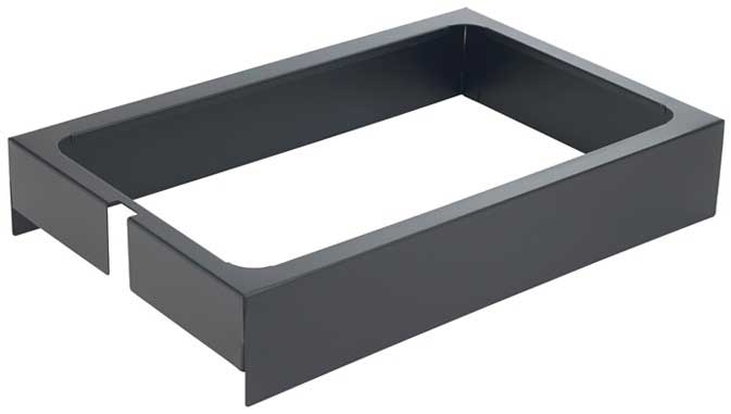 Winco Black Universal Dump Station Pan Holder for EHL-3C Electric Heat Lamp -- 6 per case