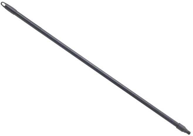 Winco Black Fiberglass Broom Handle with Textured Grip, 48 x 1 x 1 inch -- 12 per case