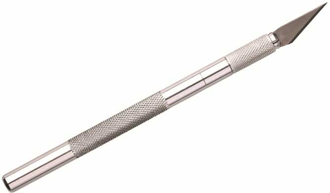 Winco Fine Point Hobby Knife with 5 Bonus Blade, 5 3/4 inch Length -- 144 per case