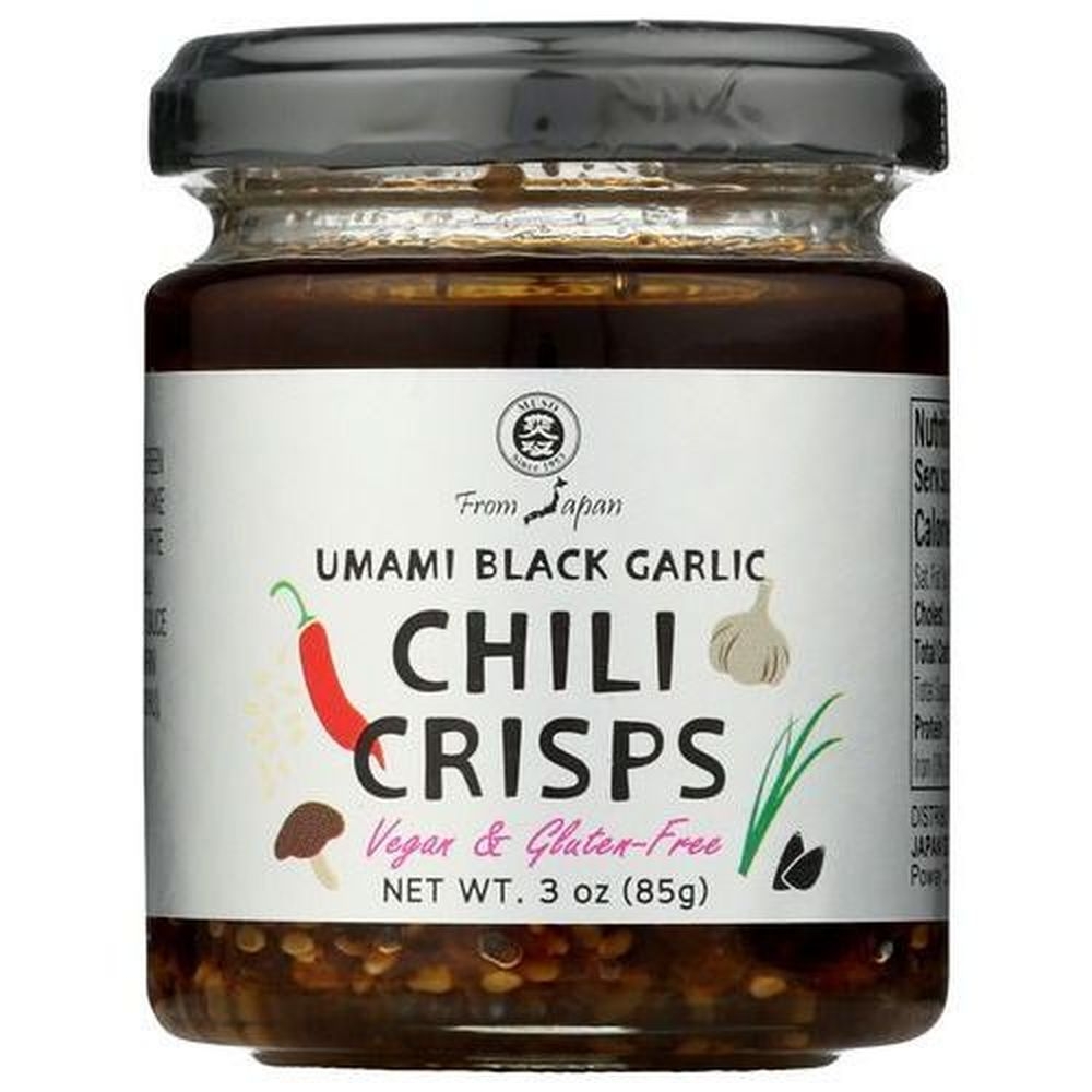 Muso Umami Black Garlic Crisps Chili, 3 Ounce -- 6 per case