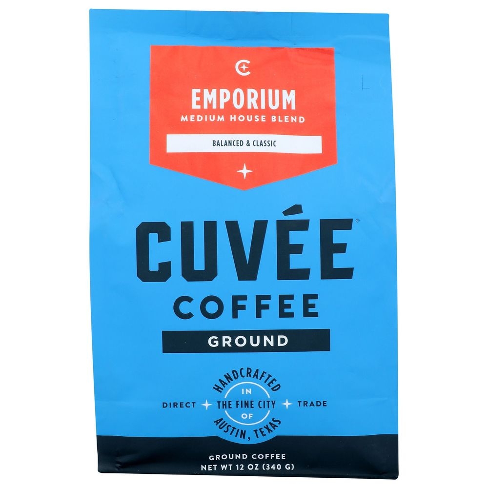 Cuvee Coffee Emporium House Blend Ground Coffee, 12 Ounce -- 6 per case