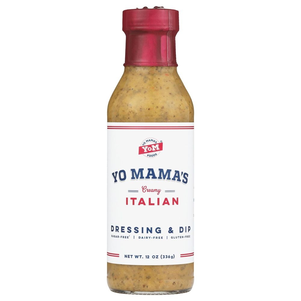 Yo Mamas Foods Italian Dressing and Dip, 12 Ounce -- 6 per case