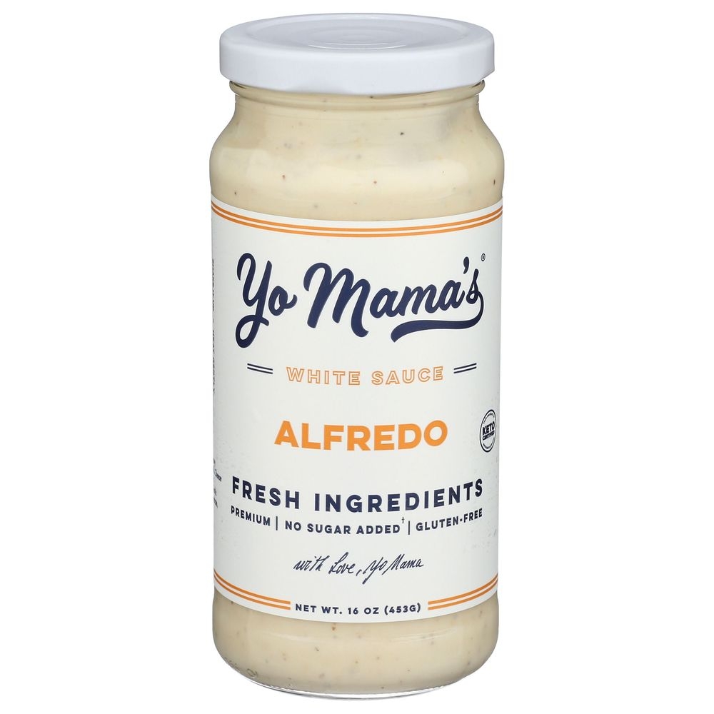 Yo Mamas Foods Classic Alfredo Sauce, 16 Ounce -- 6 per case