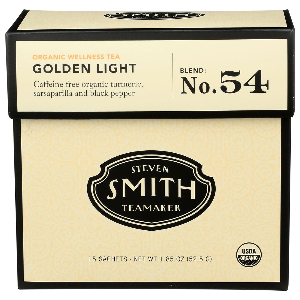 Steven Smith Teamaker Organic Golden Light Wellness Tea, 15 tea bags -- 6 per case