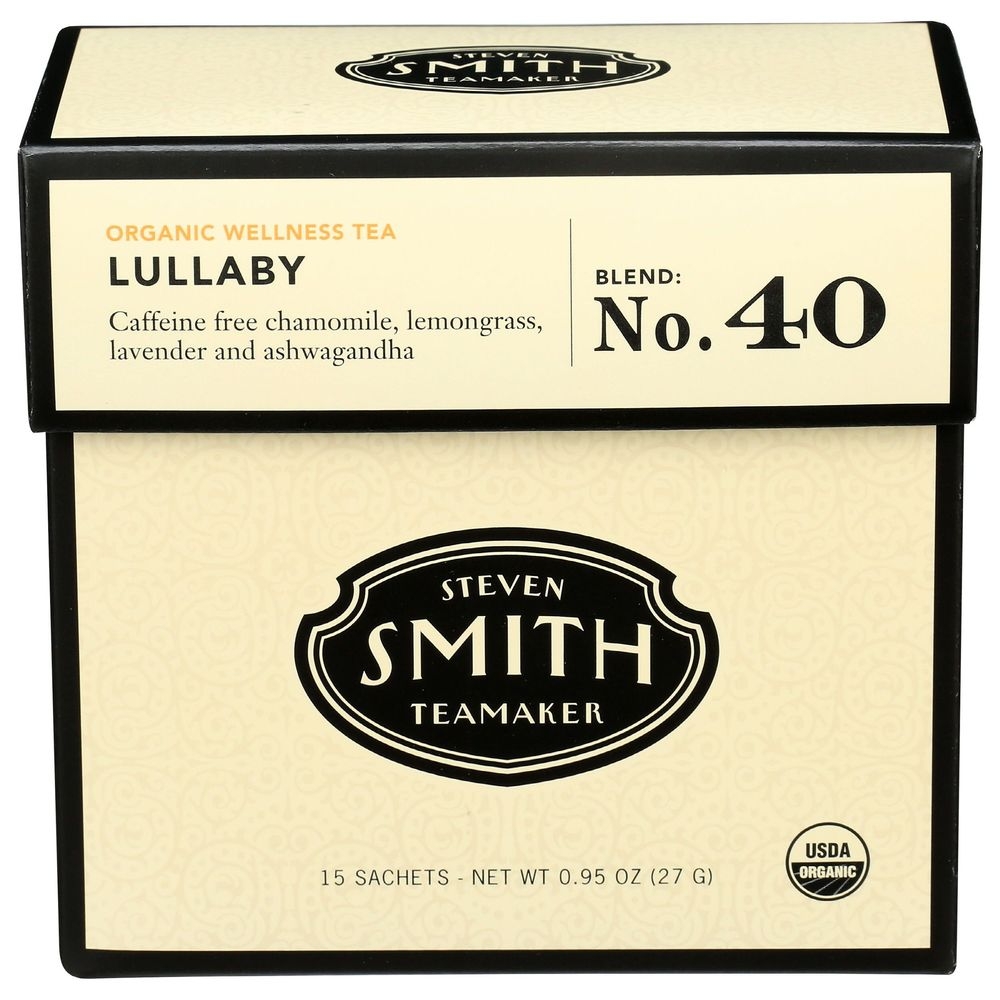 Steven Smith Teamaker Organic Lullaby Wellness Tea, 15 tea bags -- 6 per case