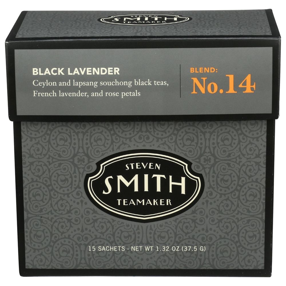 Steven Smith Teamaker Lavender Black Tea, 15 tea bags -- 6 per case