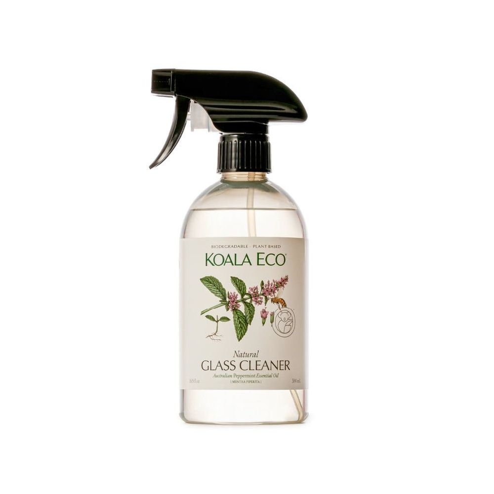 Koala Eco All-Natural Peppermint Essential Oil Glass Cleaner, 16.9 Fluid Ounce -- 6 per case