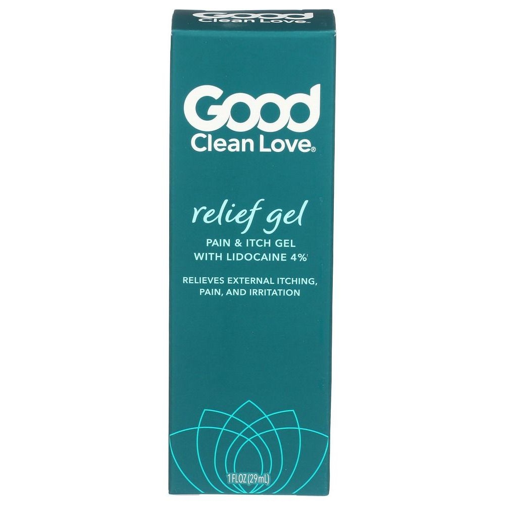Good Clean Love Pain and Itch Relief Gel with 4 Percent Lidocaine, 1 Fluid Ounce
