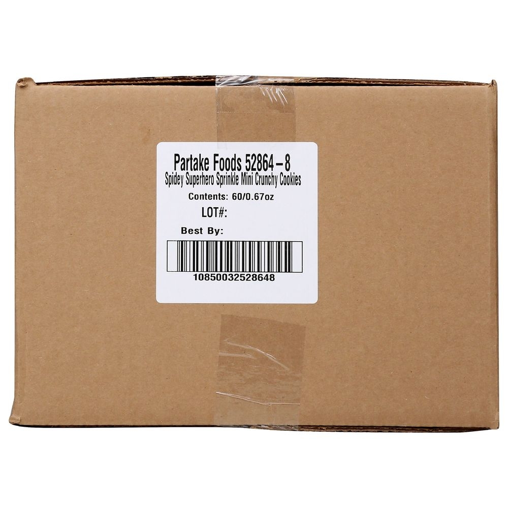 Partake Confetti Crunchy Cookies - Snack Pack, 6.7 Ounce -- 6 per case