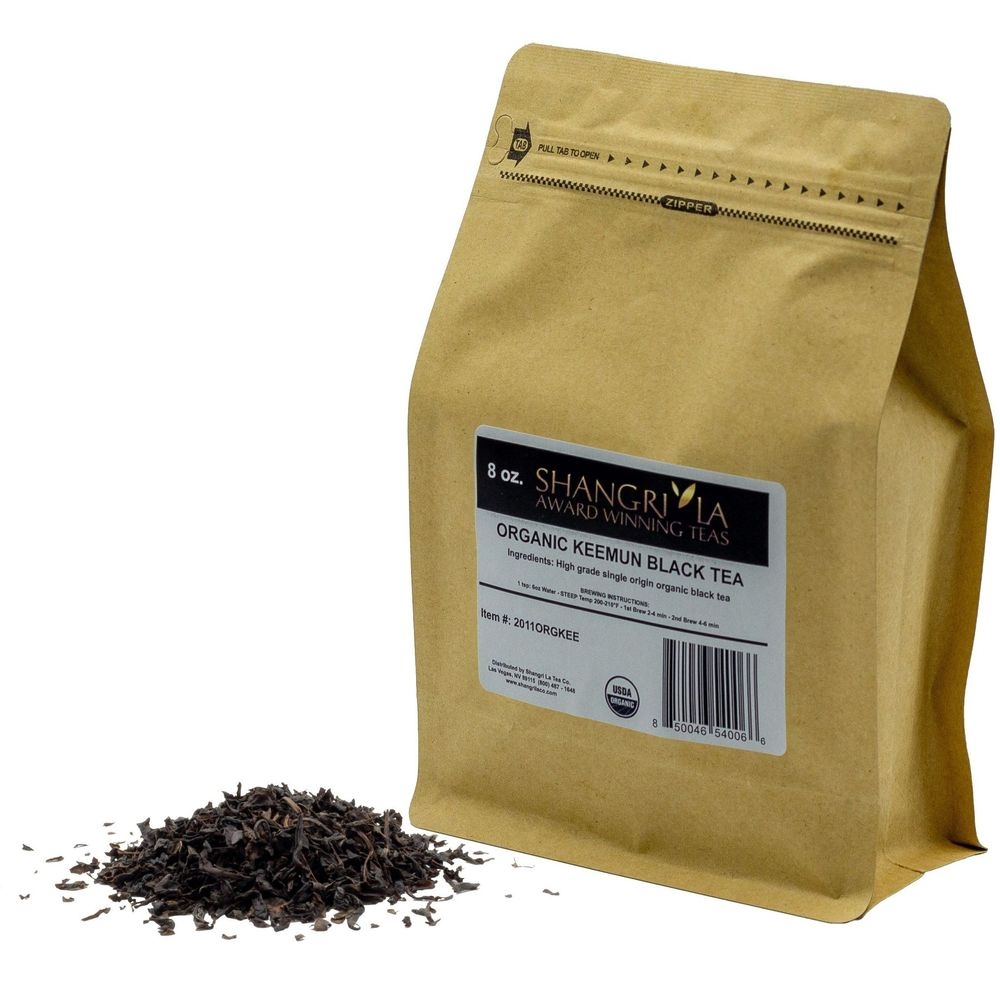 Shangri La Organic Loose Leaf Keemun Black Tea, 8 Ounce
