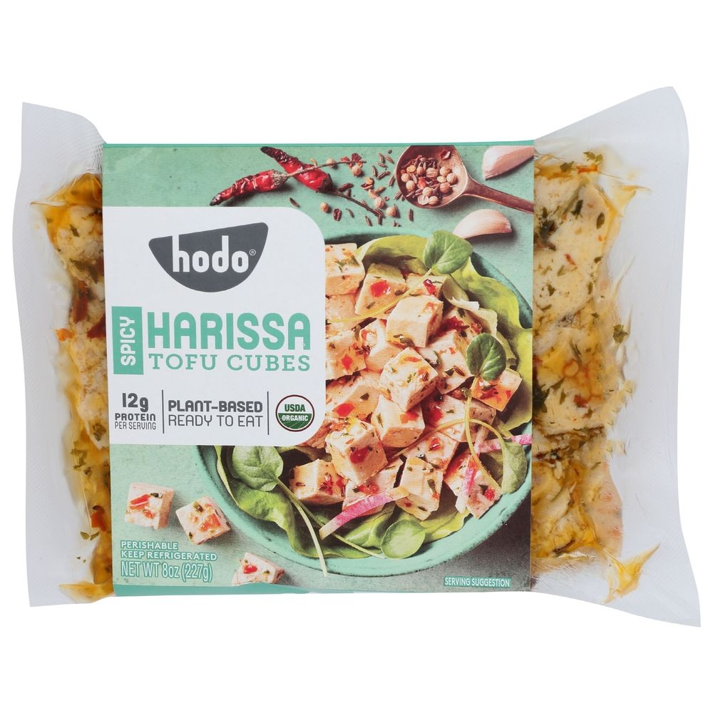 Hodo Organic Harissa Tofu Cubes, 8 Ounce -- 6 per case