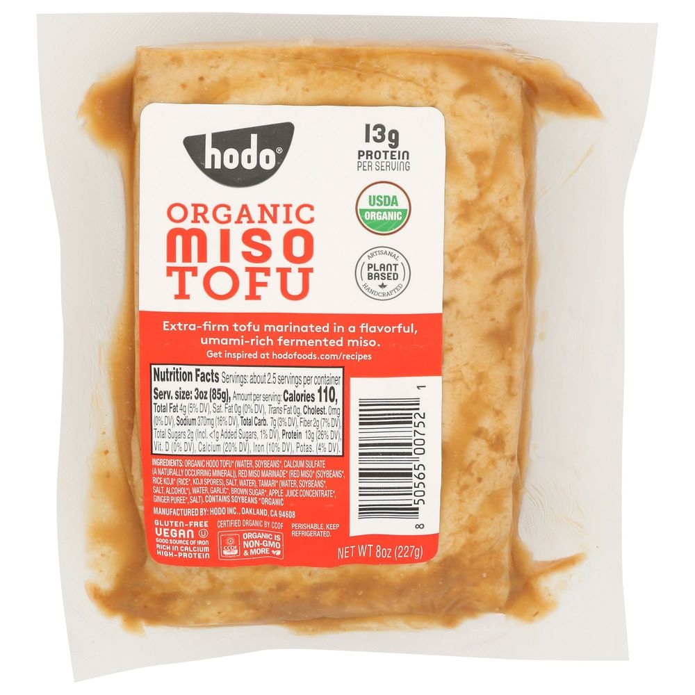 Hodo Organic Miso Tofu, 8 Ounce -- 6 per case