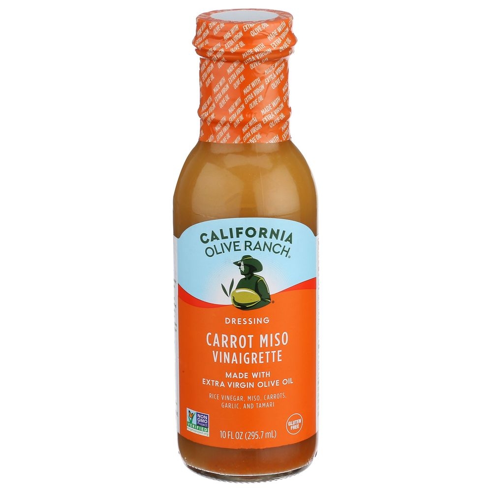 California Olive Ranch Carrot Miso Vinaigrette Dressing, 10 Fluid Ounce -- 6 per case