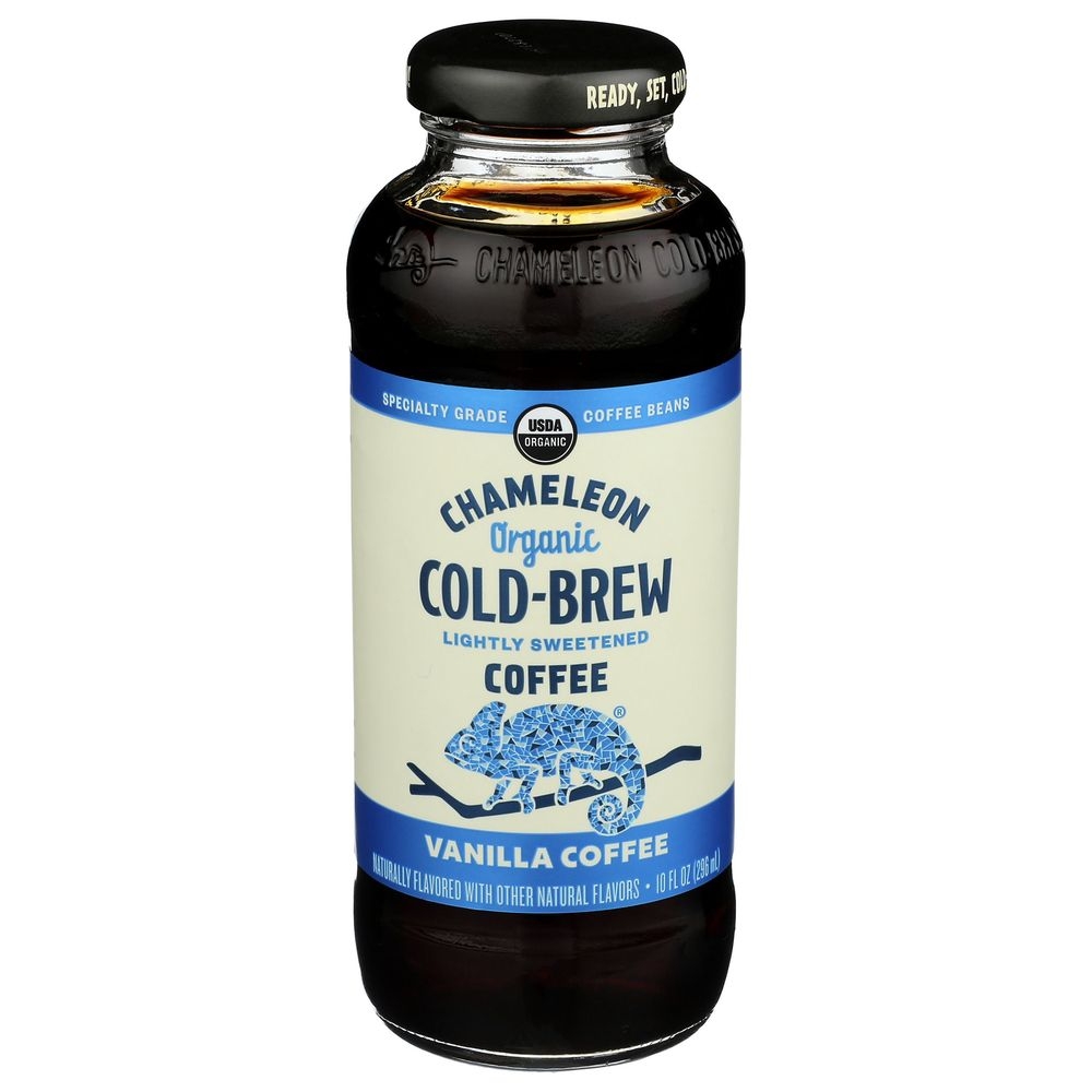 Chameleon Organic Vanilla Cold Brew Coffee, 10 Fluid Ounce -- 12 per case