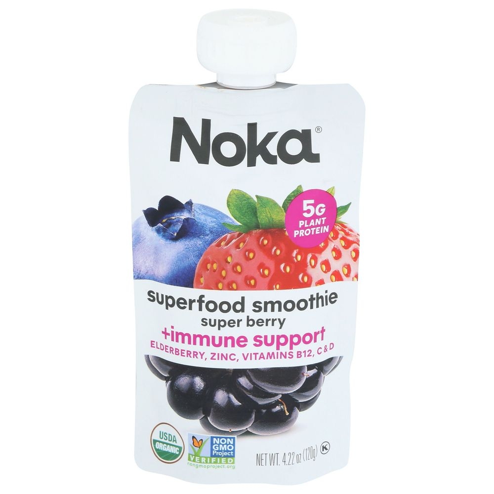 Noka Super Berry Smoothie, 4.22 Ounce -- 6 per case