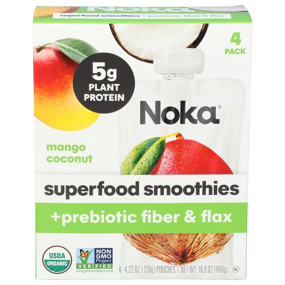 Noka Mango Coconut Smoothie, 16.9 Ounce -- 6 per case