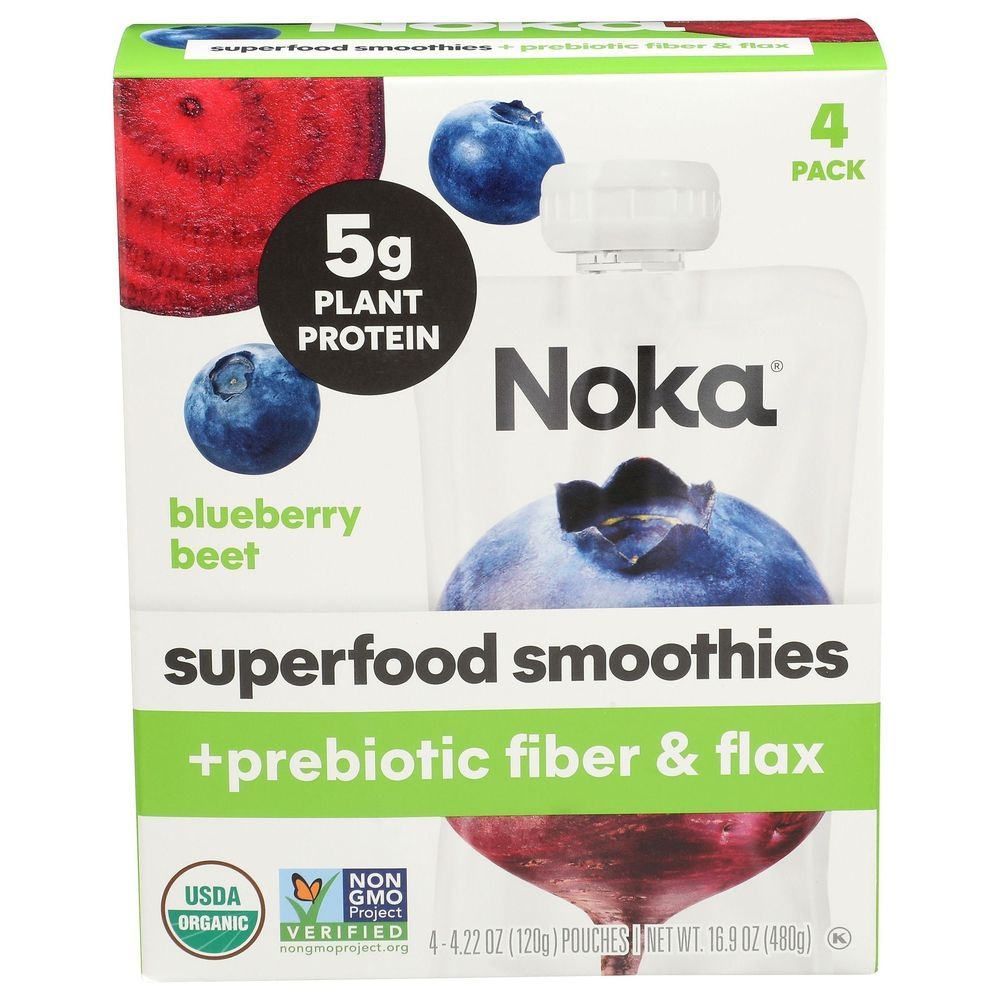 Noka Blueberry Beet Smoothie, 16.9 Ounce -- 6 per case