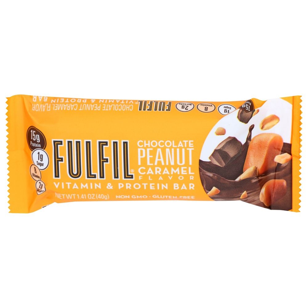 Fulfil Chocolate Peanut Caramel Protein Bar, 1.41 Ounce -- 12 per case