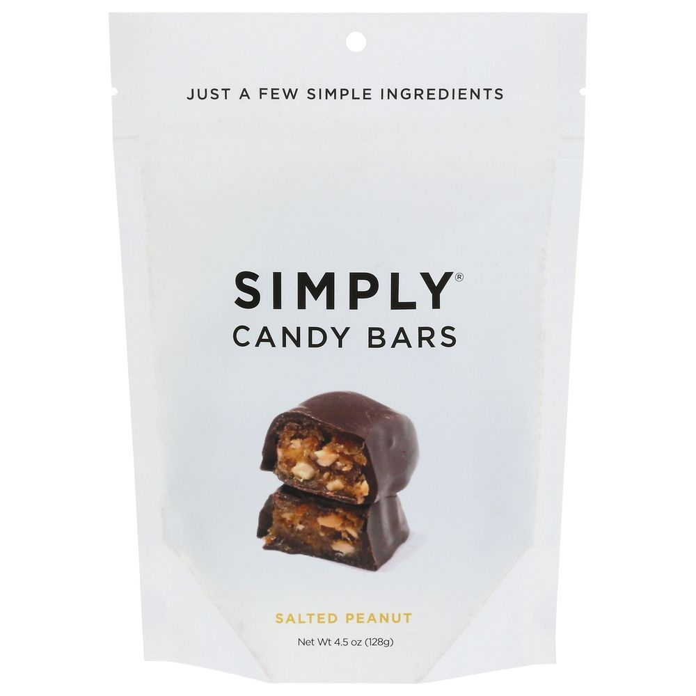 Simply Gum Salted Peanut Chocolate Candy Bar, 4.5 Ounce -- 6 per case